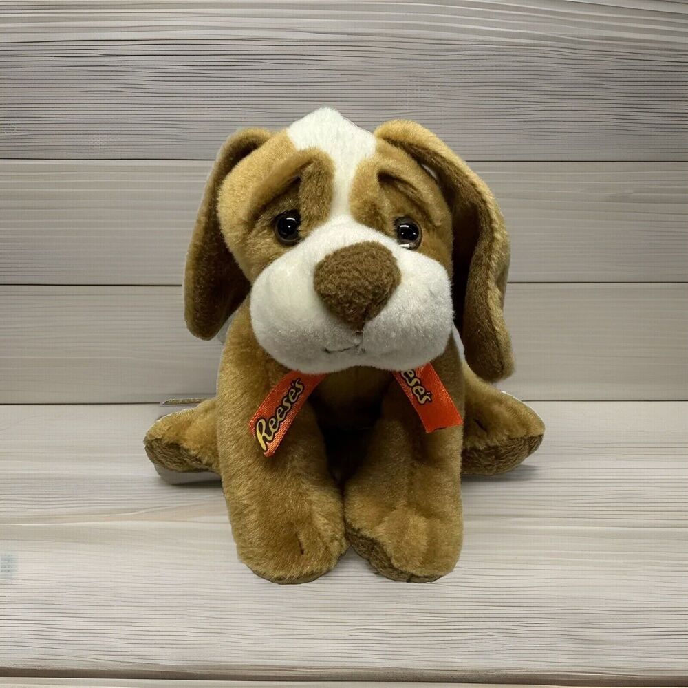 Galerie Reese’s Peanut Butter Cup Puppy Dog Plush 7” Stuffed Animal Toy Brown